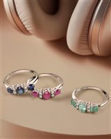 Fabriano - Piazza del Comune 25 - Ringe Bliss Dame Rugiada in Weißgold Rubino 20091472 - 20091472